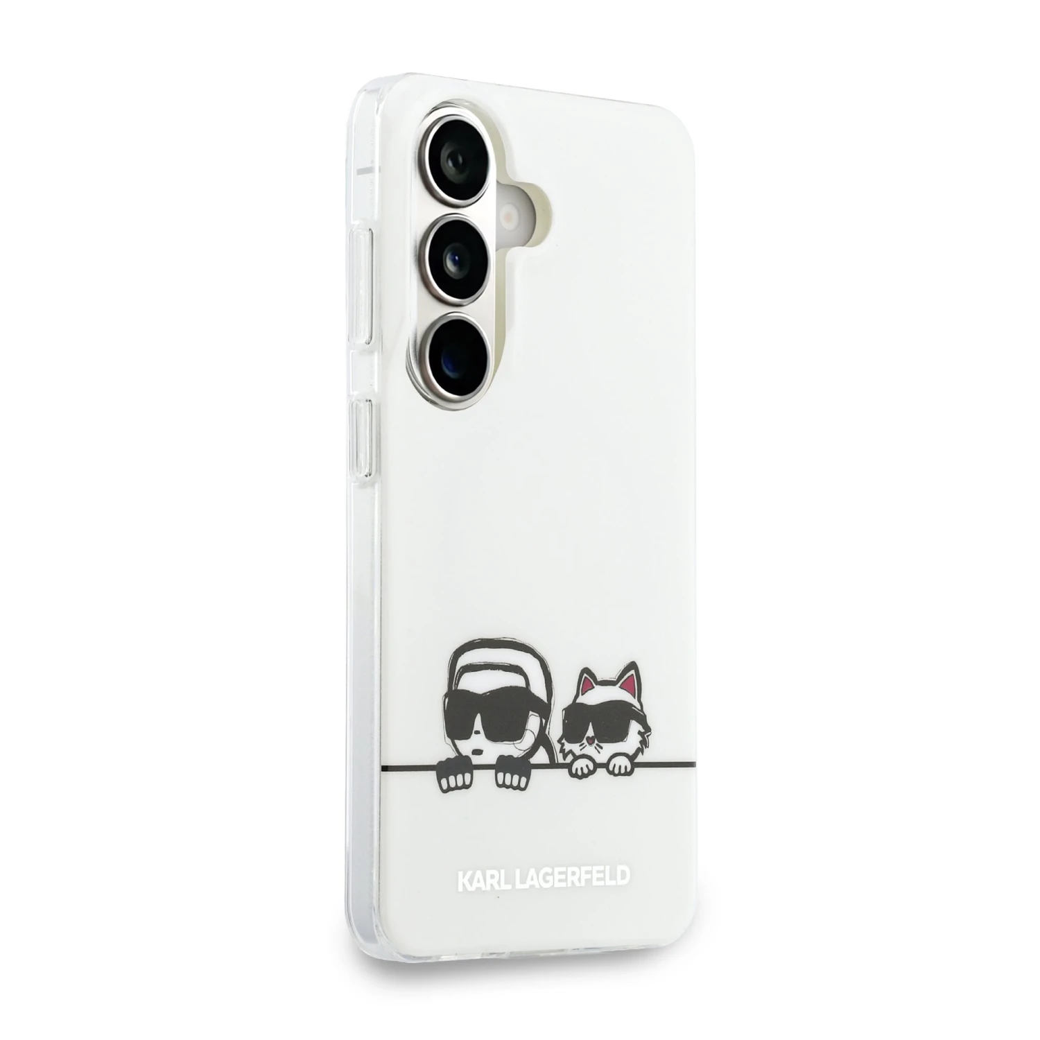 Karl Lagerfeld IML K&CH Peekaboo Logo Magnetic Zadní Kryt pro Samsung Galaxy S26 White