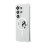 Karl Lagerfeld IML Choupette Peekaboo Logo Magnetic Zadní Kryt pro Samsung Galaxy S26 Ultra Transparent