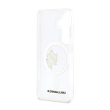 Karl Lagerfeld IML Choupette Peekaboo Logo Magnetic Zadní Kryt pro Samsung Galaxy S26+ Transparent