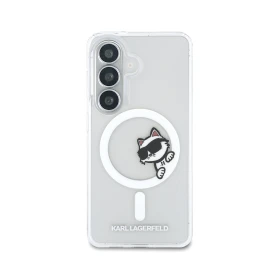 Zadný kryt Karl Lagerfeld IML Peekaboo Logo Magnetic pre Samsung Galaxy S26+, transparentný