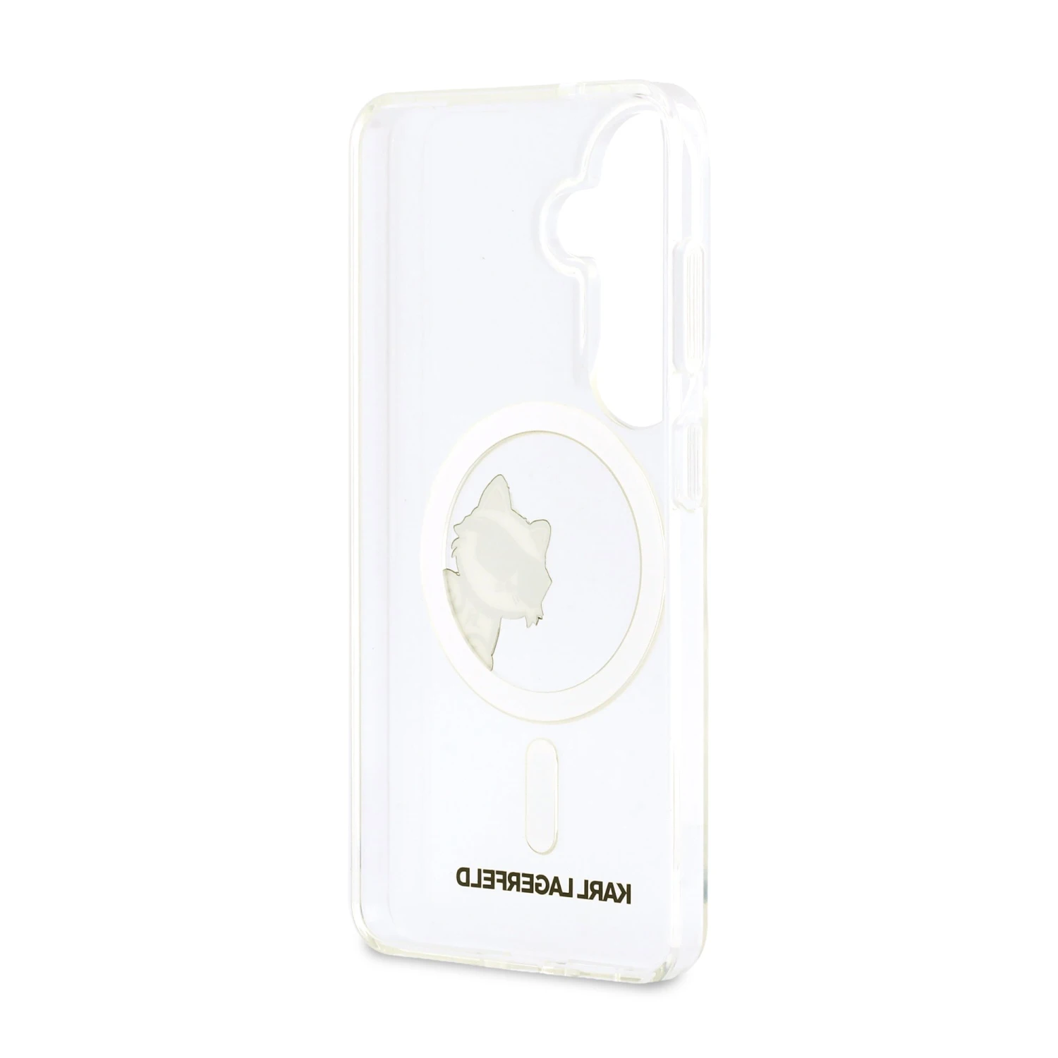Karl Lagerfeld IML Choupette Peekaboo Logo Magnetic Zadní Kryt pro Samsung Galaxy S26 Transparent