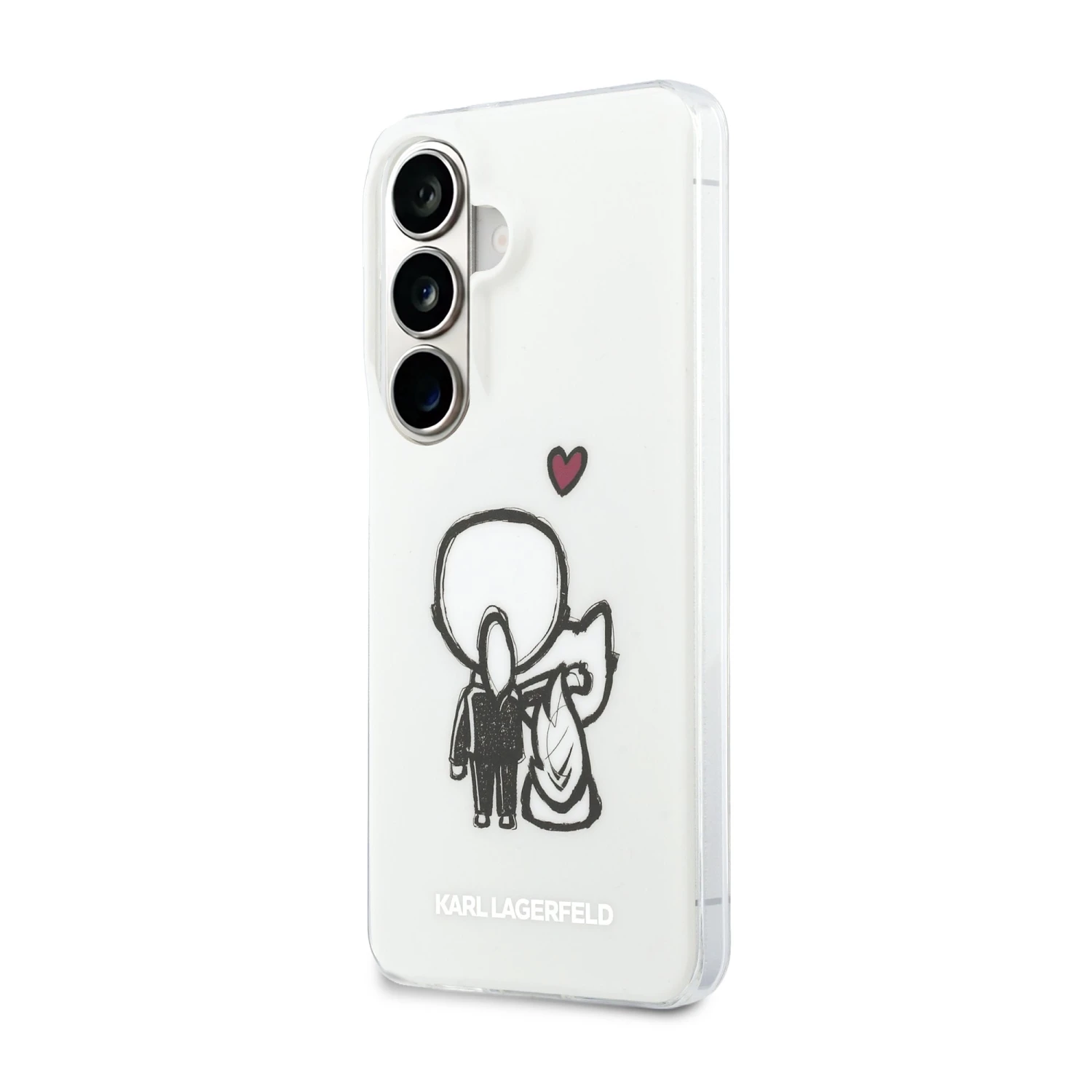 Karl Lagerfeld IML K&CH Back Logo Magnetic Zadní Kryt pro Samsung Galaxy S26 Transparent