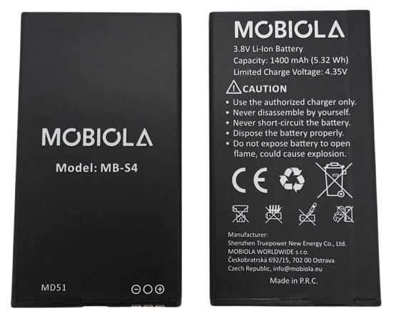 Batéria MB-S4 pre telefón MOBIOLA MB4280, Li-Ion, 1400 mAh