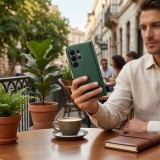 Flipové pouzdro Split Book case pro Samsung Galaxy A37, green gold