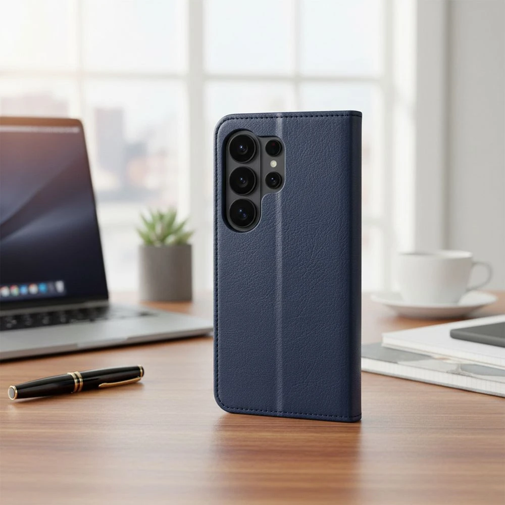 Split Book case for SAMSUNG A37 navy cream