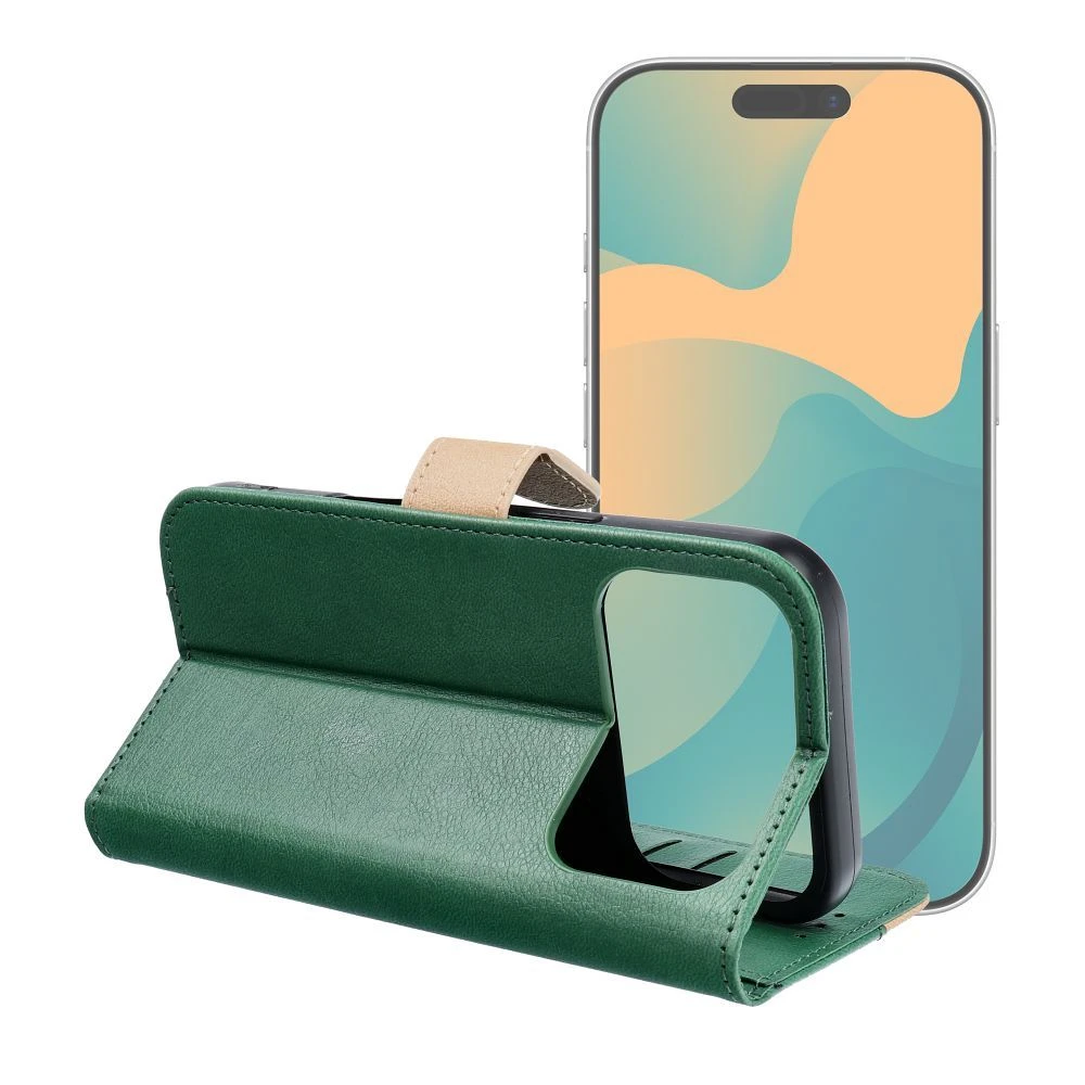 Split Book case for IPHONE 17 PRO MAX green gold