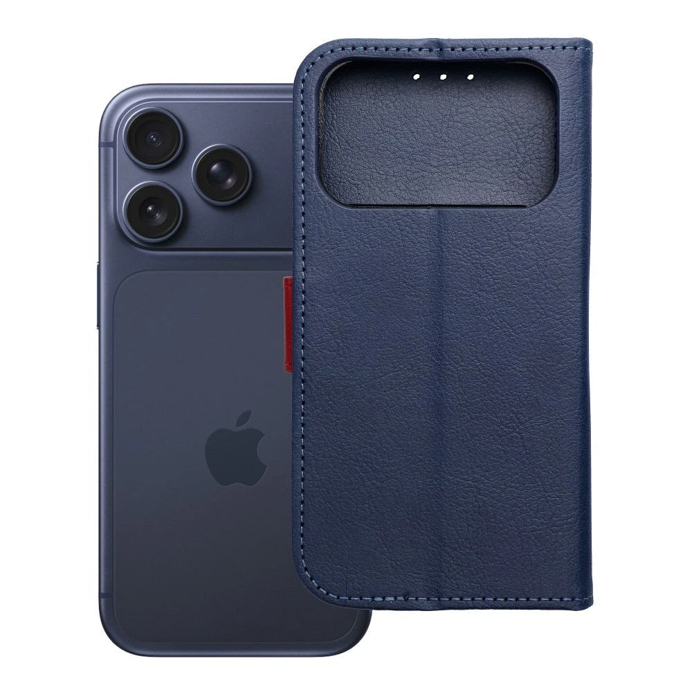 Split Book case for IPHONE 17 navy red
