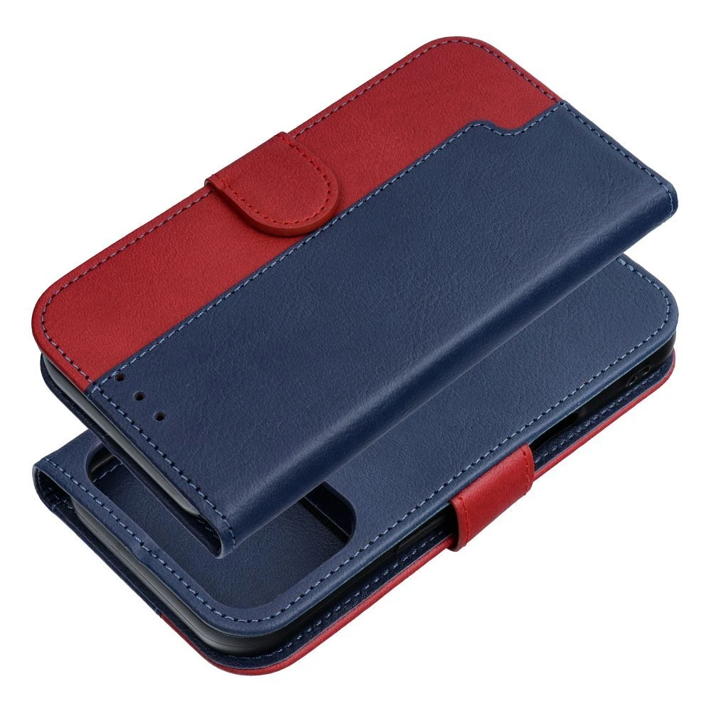 Split Book case for IPHONE 17 navy red