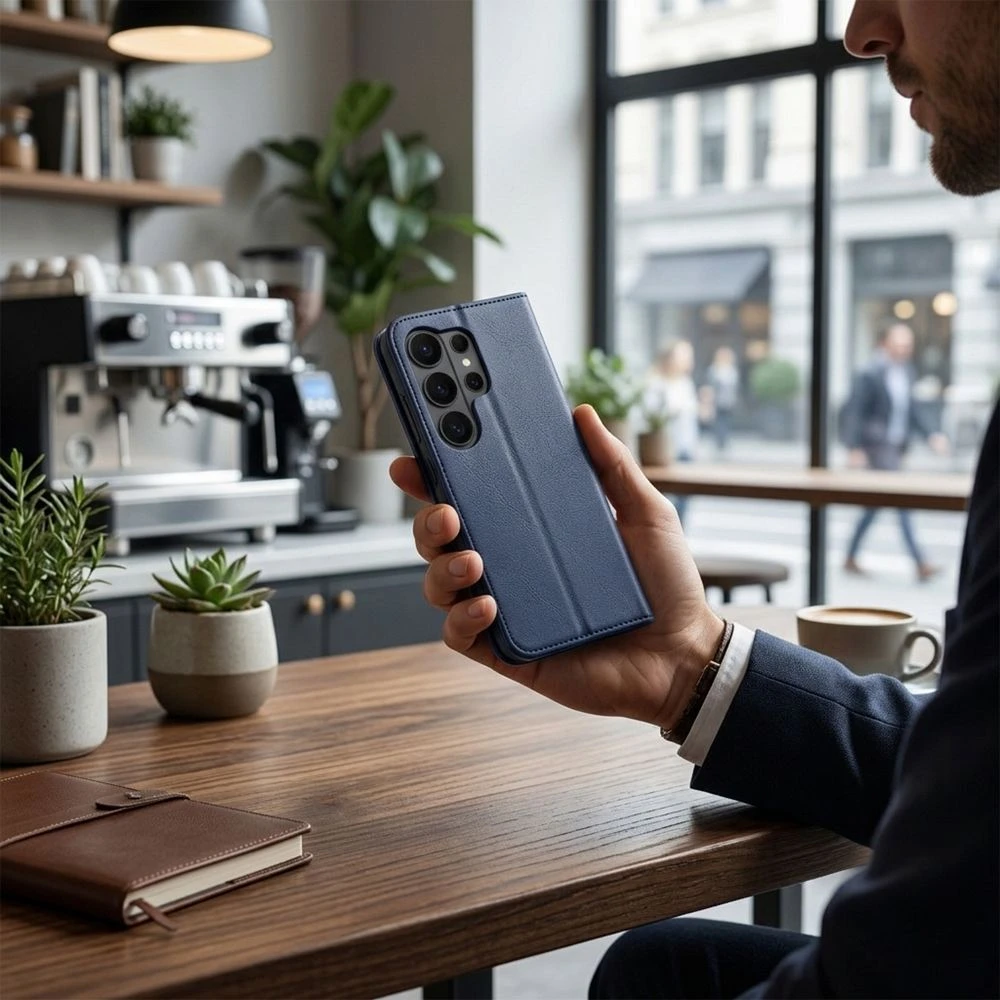 Split Book case for SAMSUNG S26 PLUS navy red