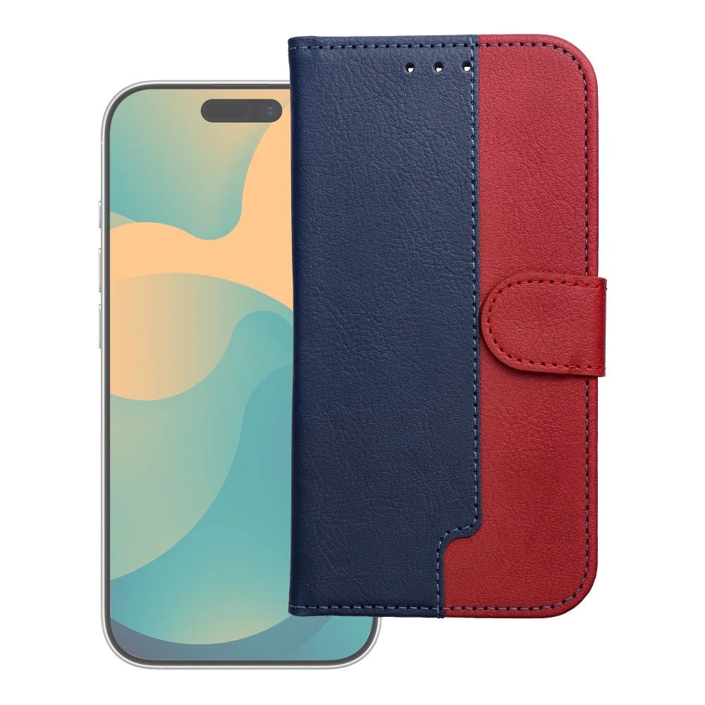 Split Book case for IPHONE 17 PRO MAX navy red