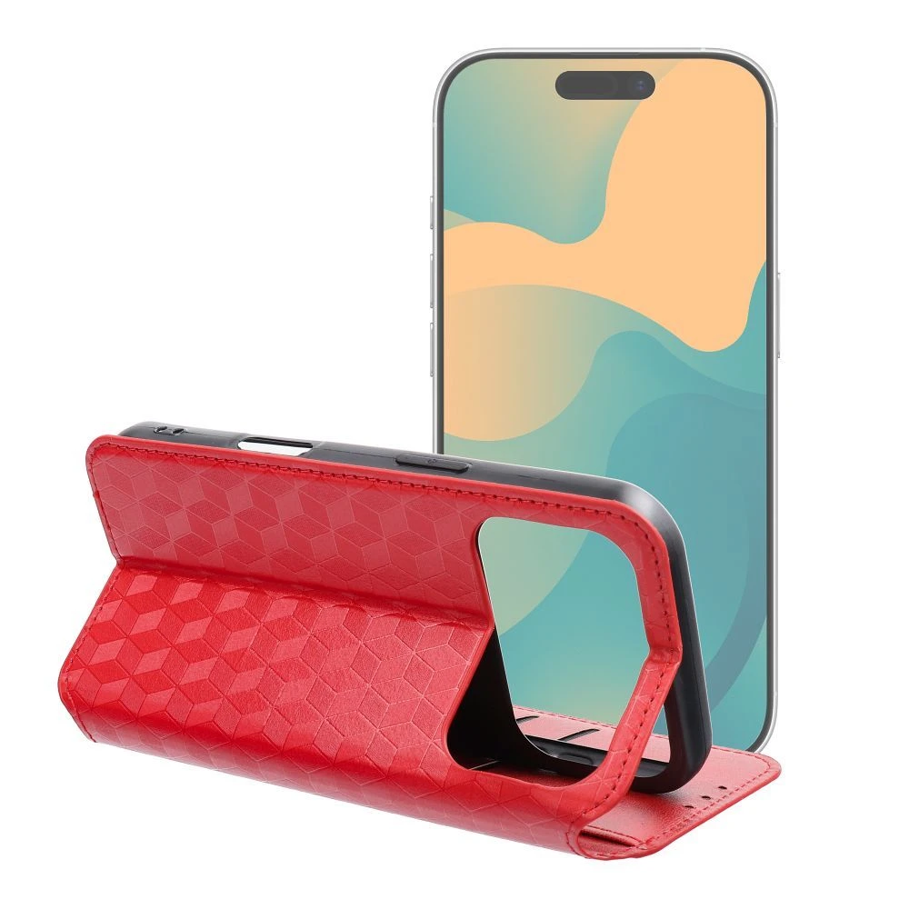 Flip case for iPhone 17 PRO Cubic Book red