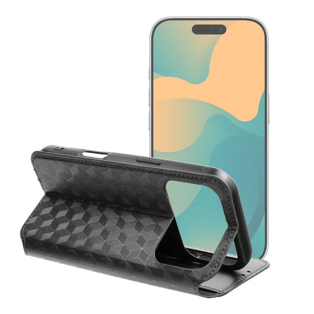 Flip case for iPhone 17 PRO MAX Cubic Book black