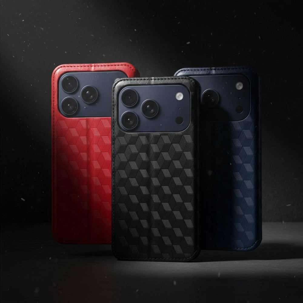 Flip case for iPhone 17 PRO MAX Cubic Book black