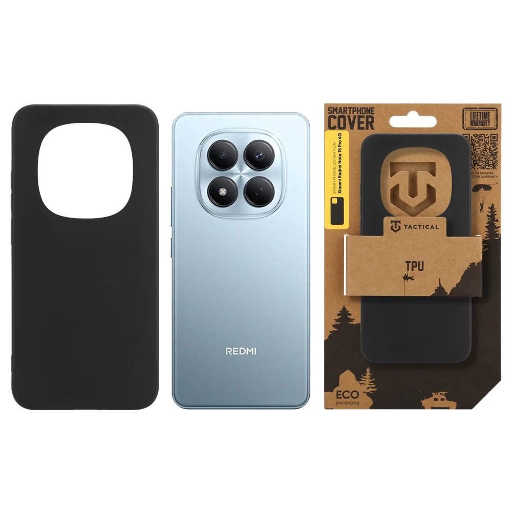 Tactical TPU Kryt pro Xiaomi Redmi Note 15 Pro 4G Black