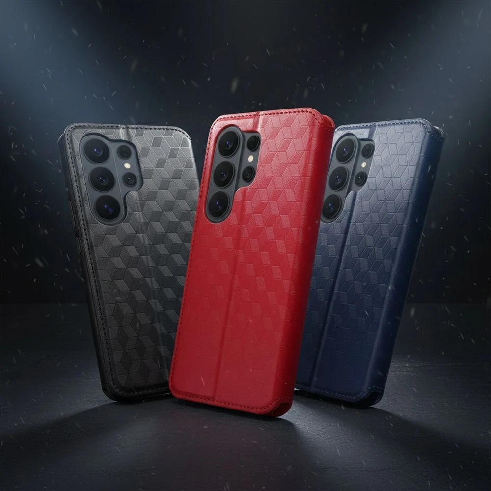 Flip case for Xiaomi Redmi NOTE 15 PRO 5G Cubic Book red