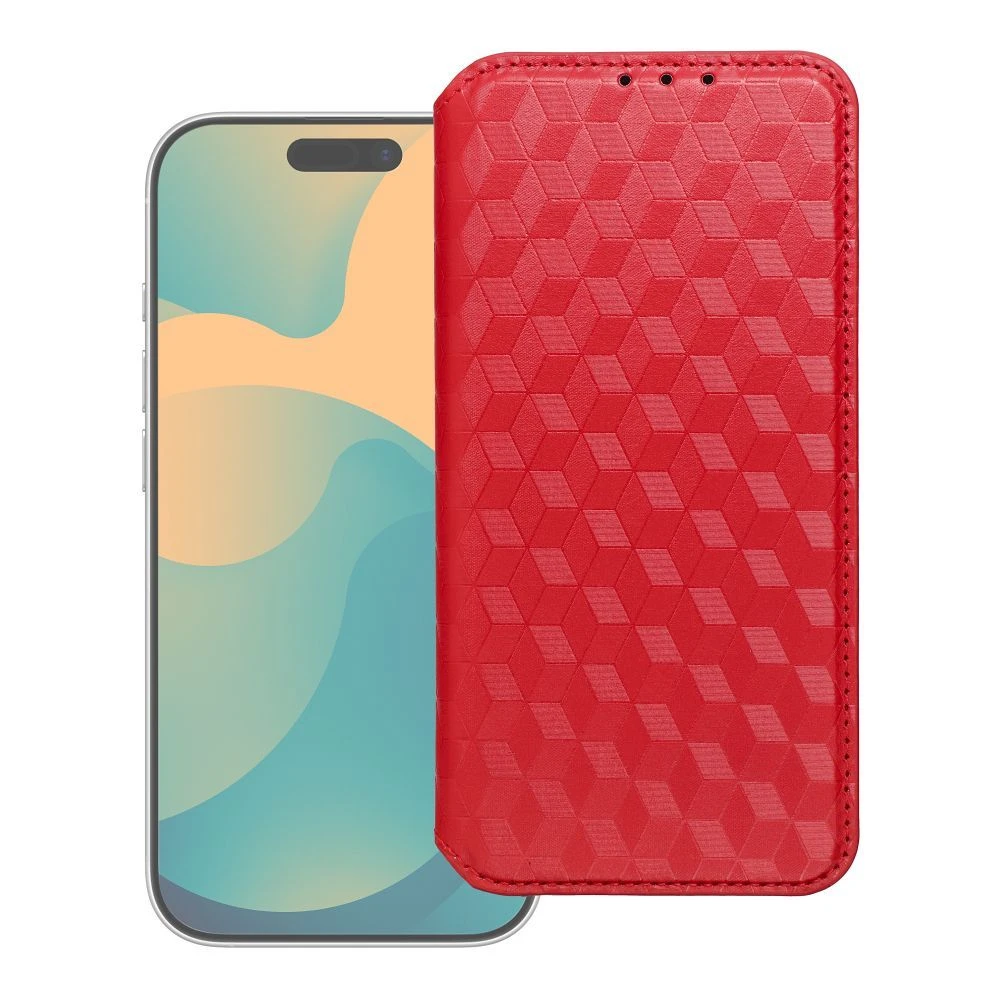 Flip case for Xiaomi Redmi NOTE 15 PRO 4G Cubic Book red
