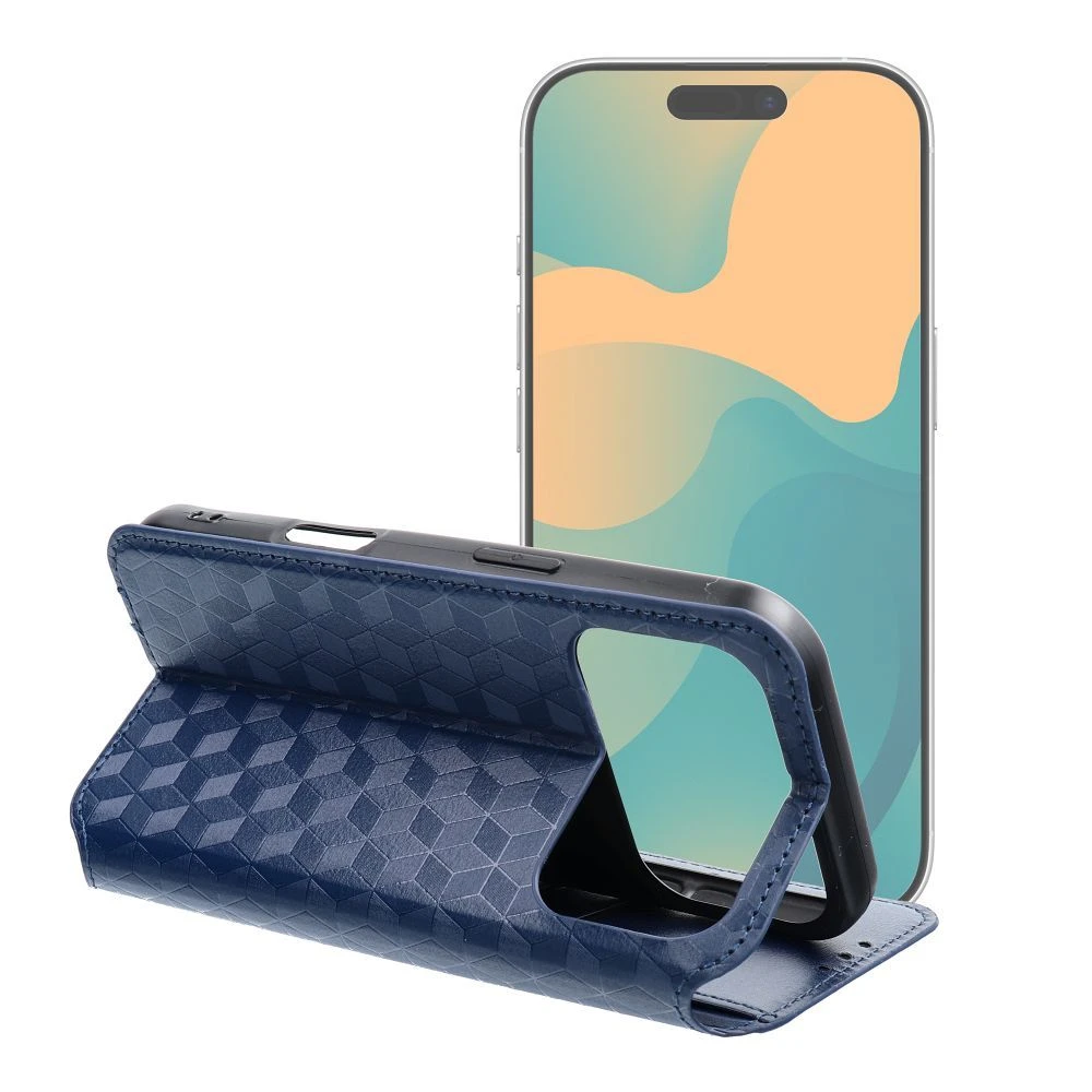 Flip case for iPhone 17 PRO MAX Cubic Book blue
