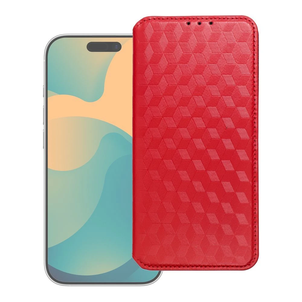 Flip case for Samsung A57 Cubic Book red