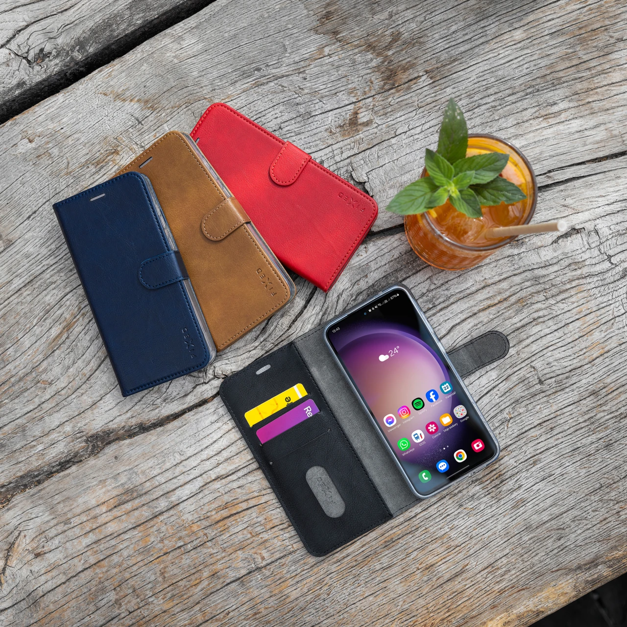 Pouzdro typu kniha FIXED Opus pro Motorola Moto G86 5G/Power, černé