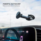 Magnetický držák FIXED MagCircle XL s přísavkou na sklo nebo palubní desku a podporou MagSafe, černý