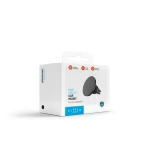 Magnetický držák FIXED MagCircle do ventilace s podporou MagSafe, černý