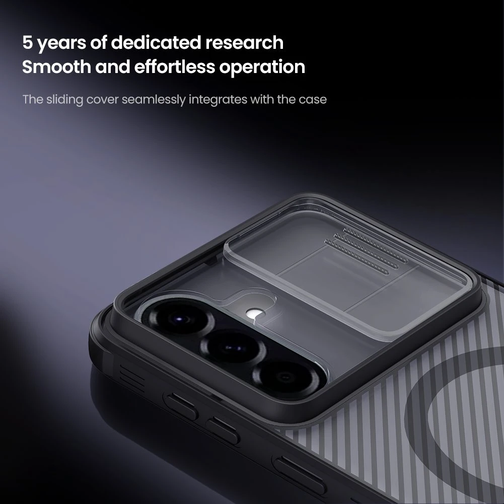 Nillkin CamShield PRO Magnetic Zadní Kryt pro Samsung Galaxy A57 Transparent Black