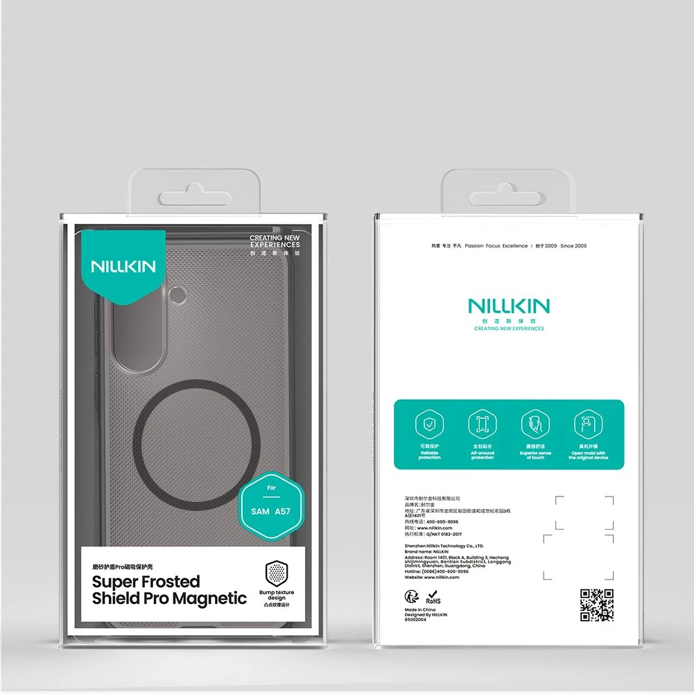 Nillkin Super Frosted PRO Magnetic Zadní Kryt pro Samsung Galaxy A57 Transparent Black