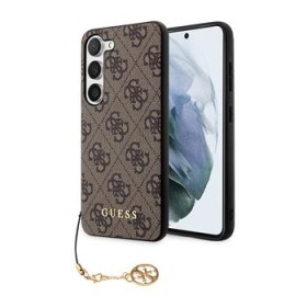 Zadný kryt Guess 4G Charm pre Samsung Galaxy A57, hnedá