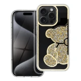 Case for iPhone 16 Teddy Bear gold