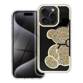 Zadný kryt TEDDY BEAR Case pre Apple iPhone 16 Pro Max, zlatá