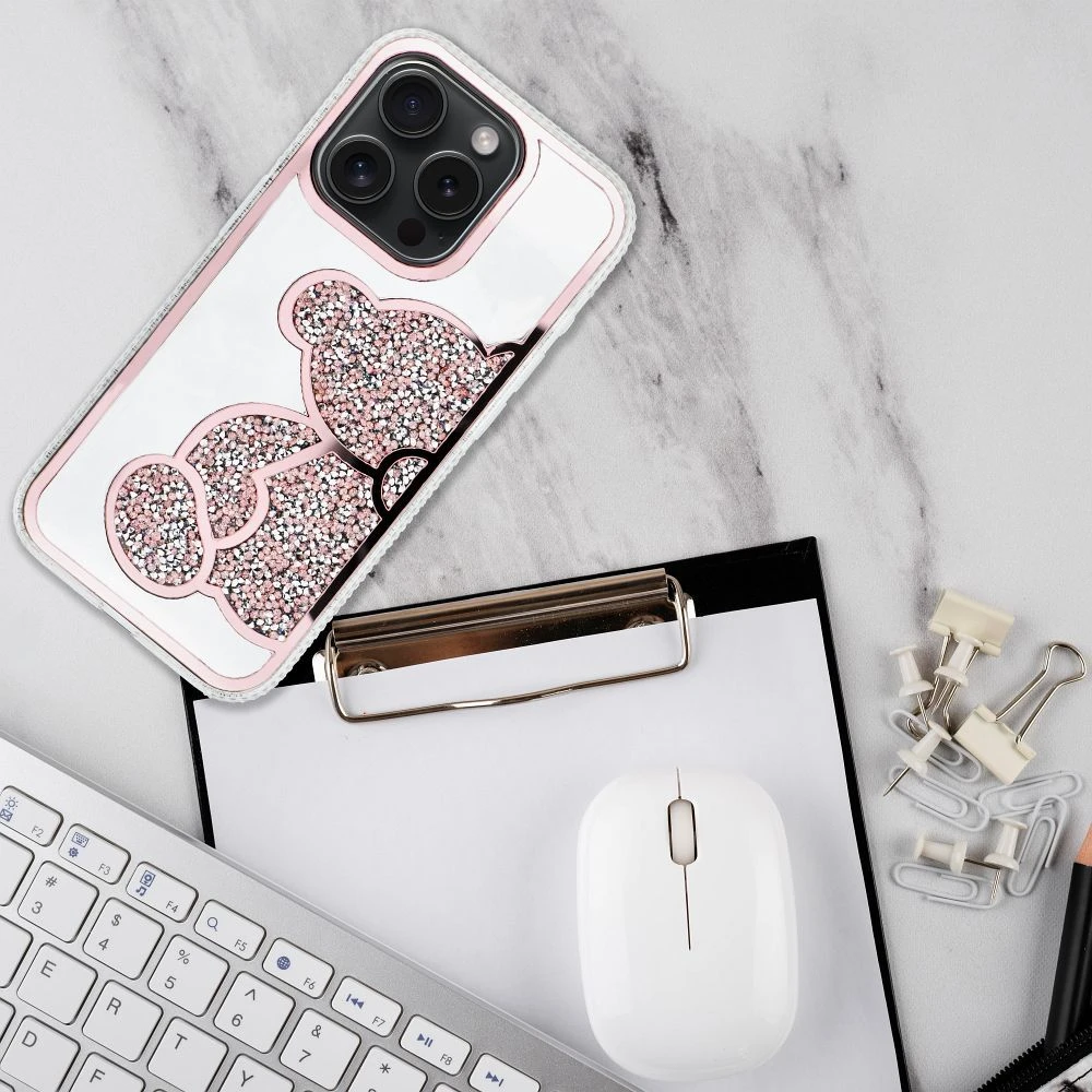 Case for iPhone 13 MIN Teddy Bear pink