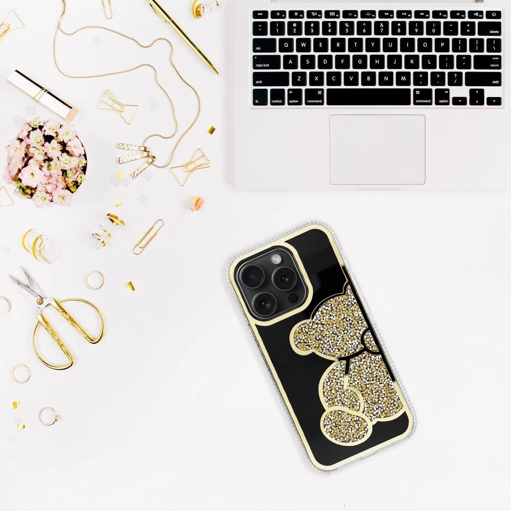 Case for iPhone 12 MINI Teddy Bear gold