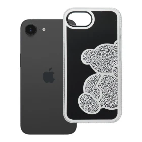 Zadný kryt TEDDY BEAR Case pre Apple iPhone 16e/17e, strieborná