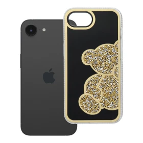 Zadný kryt TEDDY BEAR Case pre Apple iPhone 16e/17e, zlatá