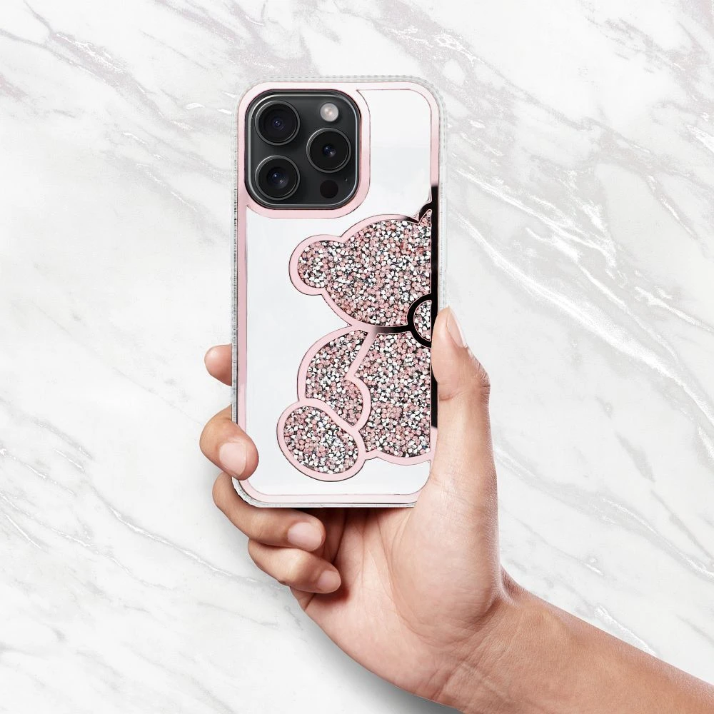 Case for iPhone 17 Teddy Bear pink