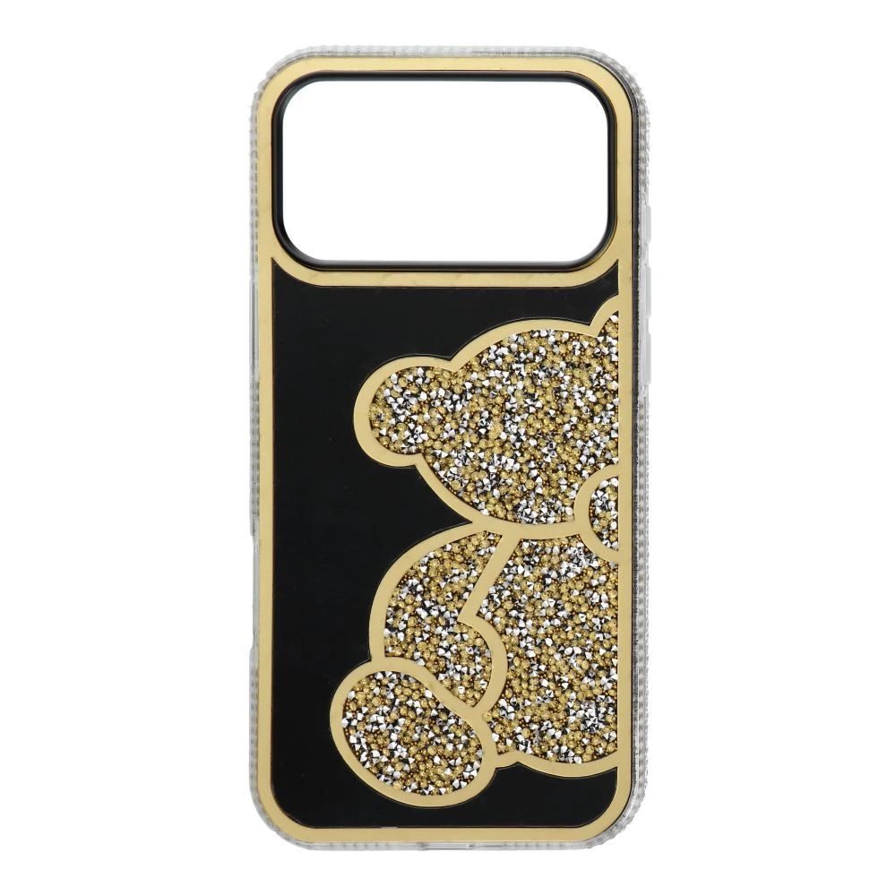 Case for iPhone 17 PRO MAX Teddy Bear gold