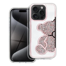 Zadný kryt TEDDY BEAR Case pre Apple iPhone 17 Pro Max, ružová