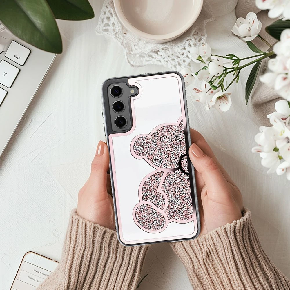 Case for Samsung A17 Teddy Bear pink