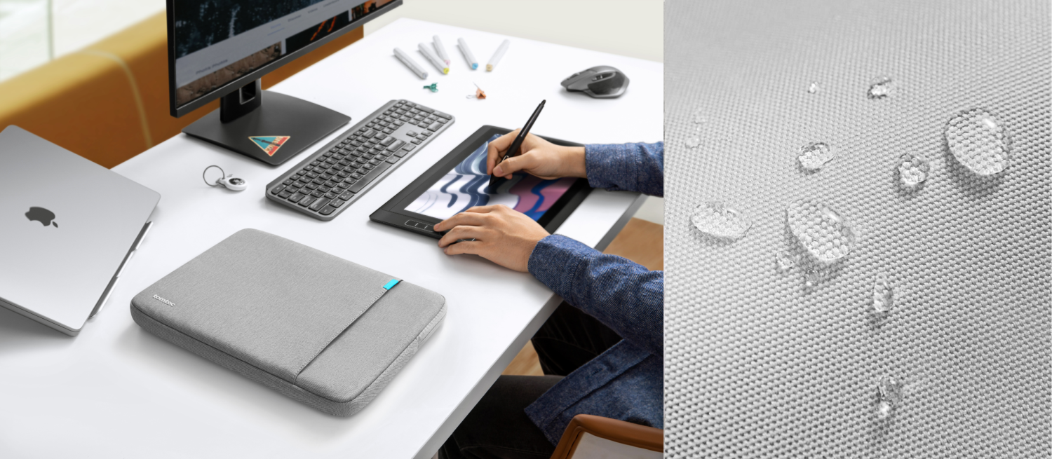 Pouzdro tomtoc Sleeve Kit - 14" MacBook Pro, tmavě šedá