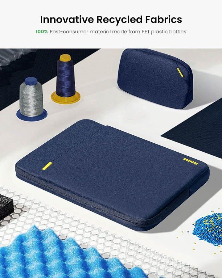 Pouzdro tomtoc Sleeve Kit - 16" MacBook Pro/ 15,3“ MacBook Air, námořní modrá