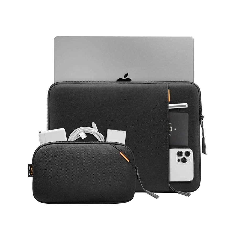 Pouzdro tomtoc Sleeve Kit - 16" MacBook Pro/ 15,3" MacBook Air, černá