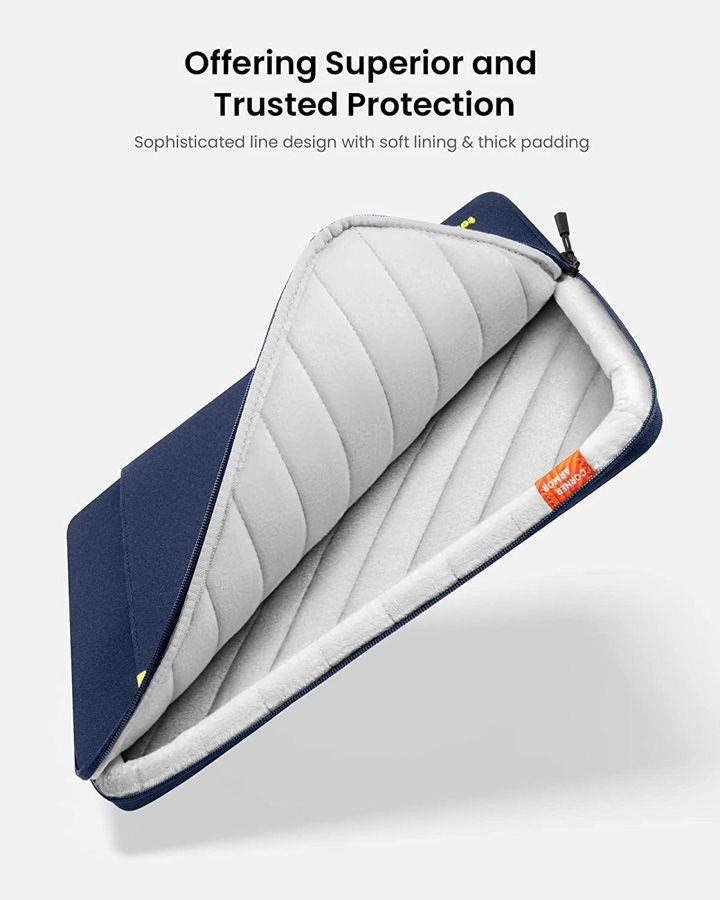 Pouzdro tomtoc Sleeve Kit - 14" MacBook Pro / Air, námořní modrá