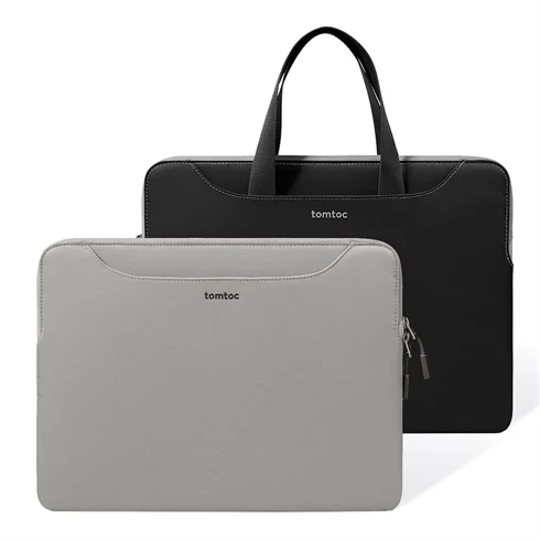 tomtoc Light-A21 Dual-color Slim Laptop Handbag, 13,5 Inch - Gray