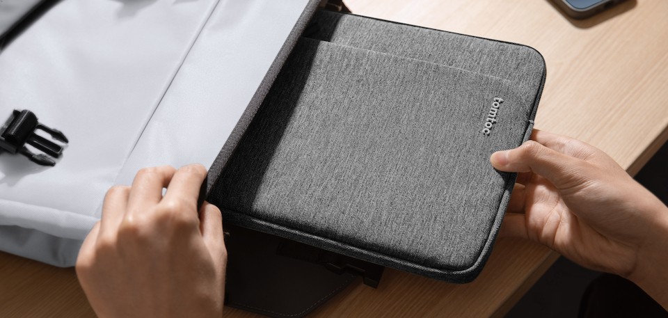 Pouzdro tomtoc Sleeve - 10,9" iPad / 11" iPad Pro, šedá