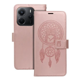 Flipové púzdro MEZZO Book case pre Xiaomi Redmi Note 15 5G, dreamcatcher rose gold