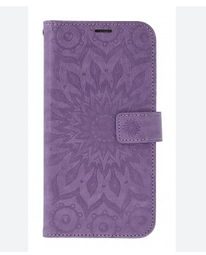 Flipové pouzdro MEZZO Book case pro Samsung Galaxy A57 5G, mandala purple
