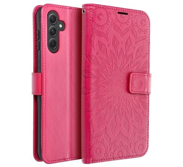 Flipové pouzdro MEZZO Book case pro Samsung Galaxy S26 Ultra, mandala magenta