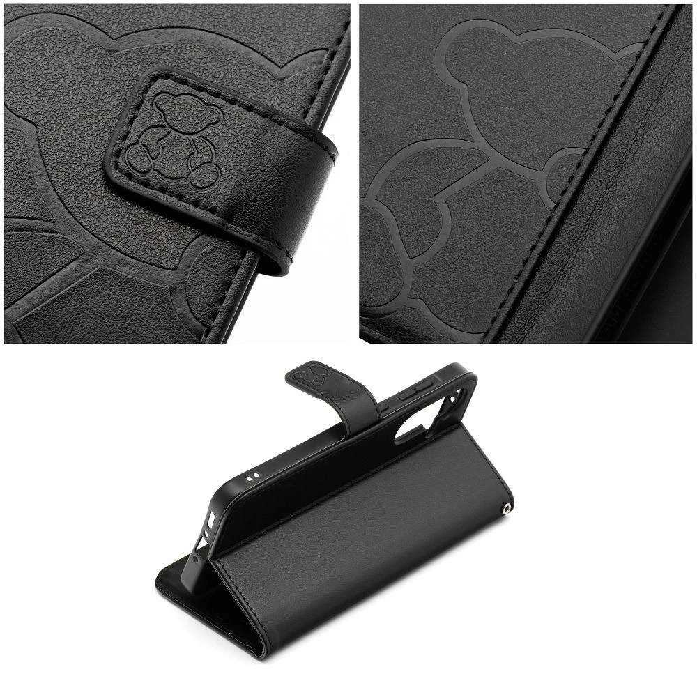 MEZZO Book case for SAMSUNG S26 Edge teddy bear black