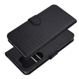 Anti-Theft 4Card RFID Book Case for Samsung S26 ULTRA black tech fabric