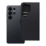 Anti-Theft 4Card RFID Book Case for XIAOMI Redmi Note 15 PRO Plus 5G black tech fabric